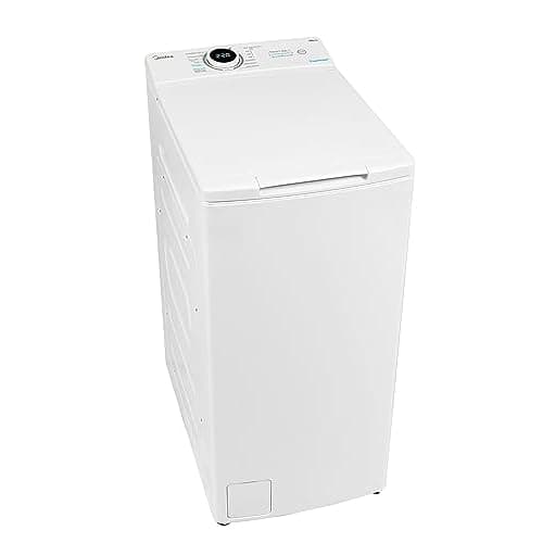 Midea Toplader Waschmaschine MF10ET70B / 7KG / A / 1200 U/min/BLDC Inverter Mortor/Dampffunktion/SoftOpener/XL Türöffnung/Kurz 15'&45' / Mehrere Temperaturoptionen/AquaStop, Weiß 7KG SERIE 1