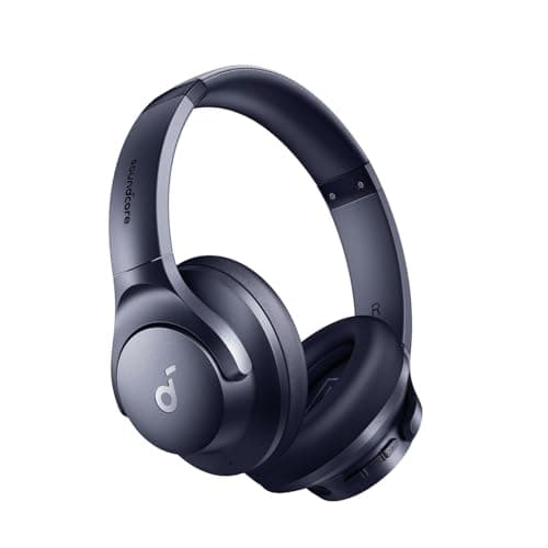 soundcore by Anker Q20i Hybrid Active Noise Cancelling Foldable Headphones, Wireless Over-Ear Bluetooth, 40H Long ANC Playtime, Hi-Res Audio, Big Bass, Customize via an App, Transparency Mod