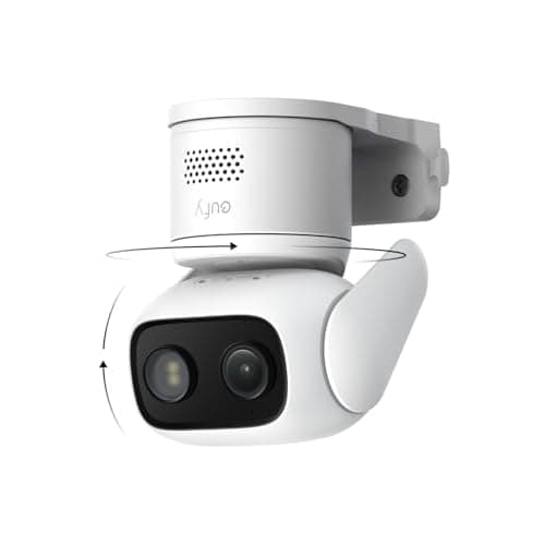 eufy Wired Cam C31, 360° Coverage with Pan and Tilt, Indoor and Outdoor, Dual Antenna, Color Night Vision, Local Storage, No Monthly Fee, AI Human/Vehicle/Pet/Cry Detection, 24/7 Continuous