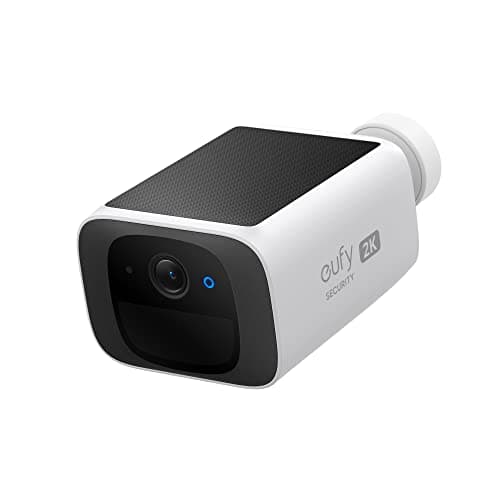 eufy Security SoloCam S220, Solar Security Camera, Wireless Security Camera Outdoor, 2K Resolution, Continuous Power, Build in 8GB, No Subscription, HomeBase 3 Compatible, for Outdoor Survei
