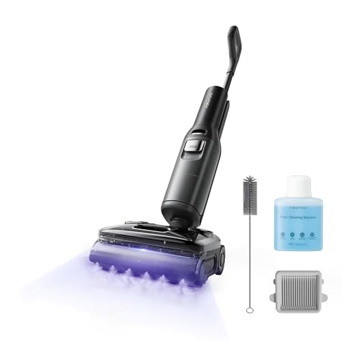 roborock F25 Ultra Cordless Steam Cleaner, Vacuum Cleaner Steam Cleaner 180°C and High Temperature 81°C, Drying in 5 Min at 90°C, Flat 180°, 22kPa, AI Assisted Wheels, App Control