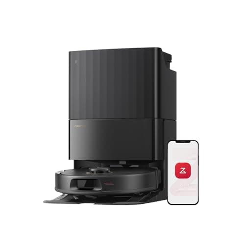 roborock Qrevo S5V Robot Vacuum and Mop, FlexiArm Edge Mopping, 12,000Pa Suction, Dual Zero-Tangle System, Smart Obstacle Avoidance, 10mm Mop Lifting, Auto Mop Washing&Drying, Self-Emptying&