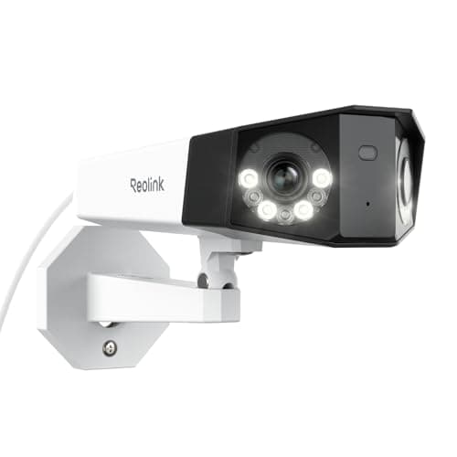 REOLINK 4K PoE Security Camera System, Home Outdoor IP Camera in 180 Degree Viewing Angle, Human/Vehicle/Pet Detection, Color Night Vision, Two Way Talk, Up to 512GB microSD Card, Duo 2 PoE