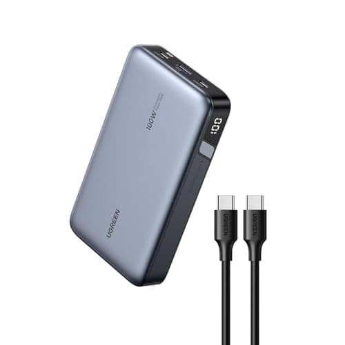 UGREEN 20000mAh 100W Power Bank, Nexode Portable Charger USB C 3-Port PD Fast Charging Battery Pack Digital Display for iPhone 17/16, MacBook, iPad, Galaxy S26 Ultra, Steam Deck, Dell XPS an