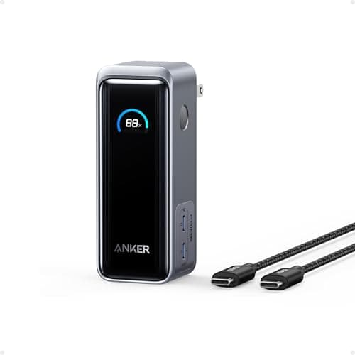 Anker Prime Power Bank, 9,600mAh Battery Pack with 65W Output Wall Charger, Supports PD 3.0 and PPS, 30W Fast Recharging, Sleek Portable Charger for MacBook Pro, iPhone 17/16 Series, Galaxy,