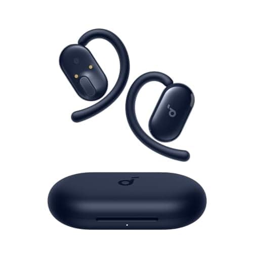 Soundcore V20i by Anker Open-Ear Headphones, Adjustable Ear Hooks, Ultra-Comfort, Snug Fit, Powerful Sound, Clear Calls, IP55, 36H Playtime, Bluetooth 5.4 Wireless Earbuds, Multipoint Connec