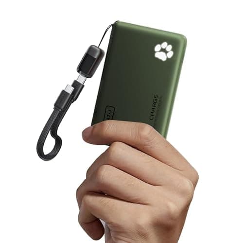 INIU Portable Charger, Ultra Slim 10000mAh 45W PD Power Bank, Fast Charging Mini Battery Pack, Travel Trip Accessories Ship Essentials for College Students Travelers Teen Boys Girls, Green