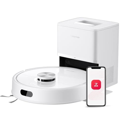 roborock Q7 M5+ Robot Vacuum and Mop, Upgraded from Q5 Max+, Up to 7-9 Weeks Self-Empty, 10000Pa Suction, Dual Anti-Tangle System for Pet Hair & Carpet, PreciSense LiDAR Navigation, App Cont