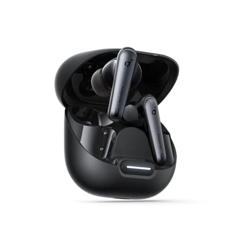 Soundcore by Anker Liberty 4 NC Wireless Noise Cancelling Earbuds, 98.5% Reduction, Adaptive to Ears and Environment, Hi-Res Sound, 50H Battery, Charging, Bluetooth 5.3 Velvet Black