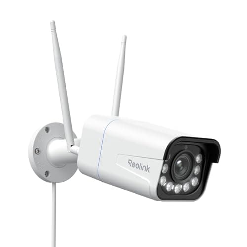 Reolink 4K 8MP Wi-Fi 6 Überwachungskamera Aussen mit 5X Optischem Zoom, Reibungsloser Fernzugriff mit H.265-Aufzeichnung, Farbnachtsicht, Intelligente Erkennung, 2-Wege-Audio, IP67, RLC-811W