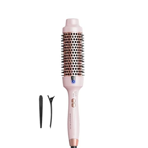 Wavytalk Thermal Brush, Blowout Express 1.7 Inch Blowout Brush, Negative Ion Technology for Creating Smooth Relax Blowouts, Give the Hair Body and Shine, Millennial Pink