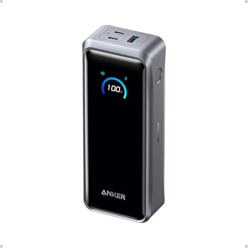 Anker Prime Power Bank, 26,250mAh 3-Port Portable Charger with 300W Max Output, Two-Way Charging, TSA-Approved, App Control, for MacBook, iPhone 17/16 Series, and More (Base Not Included)