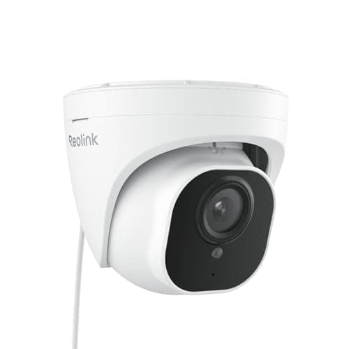 REOLINK 4K Wired Security Camera Outdoor System, IP PoE Dome Surveillance Camera with Human/Vehicle Detection, 100Ft 8MP IR Night Vision, Work with Smart Home, Timelapse, Up to 512GB SD Card