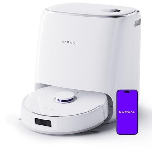 NARWAL Freo X Ultra Saugroboter mit Wischfunktion, Wischroboter Selbstreinigend mit 8.200 Pa Saugkraft, All-in-One-Station, Verwicklungsfrei, DirtSense, 3D-Strukturlicht, Staubaufbewahrung