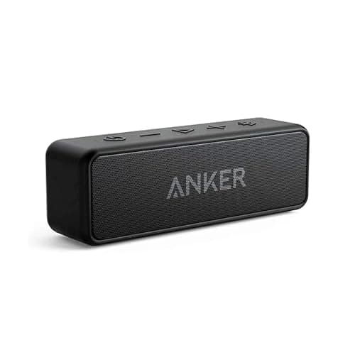 Anker Soundcore 2 Portable Bluetooth Speaker with Stereo Sound, Bluetooth 5, Bassup, IPX7 Waterproof, 24-Hour Playtime, Wireless, Speaker for Home, Outdoors, Travel Black