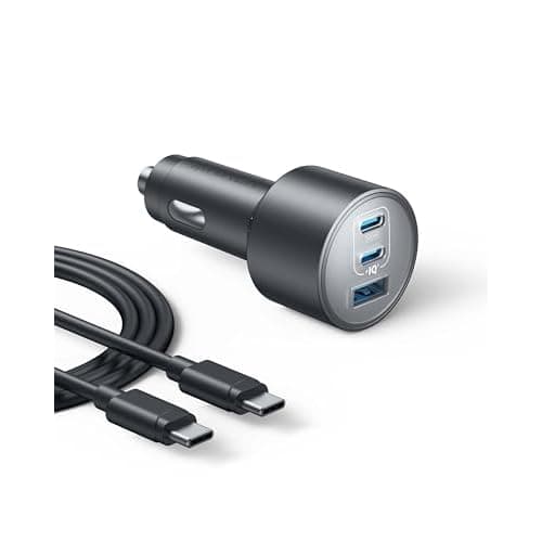 Anker iPhone 17 USB-C Car Charger, 167.5W Max 3-Port Ultra-Compact Type-C Fast Car Charger for MacBook Pro/Air, iPhone 17/16/15 Series, Samsung S25/S26, iPad Pro, AirPods and More
