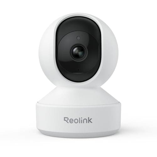 Reolink 2K Überwachungskamera Innen, 360°-Ansicht Indoor Kamera WLAN mit Auto-Tracking, Baby Monitor mit Personen-/Tier-/Weinen-Erkennung, 2,4 GHz Wi-Fi, Privatmodus, 2-Wege-Audio, E1 4MP