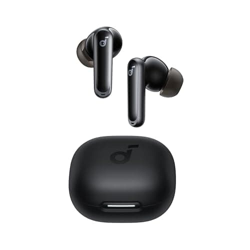soundcore P40i by Anker, Noise Cancelling Wireless Earbuds, Adaptive Noise Cancelling to Environments, Heavy Bass, 60H Playtime, 2-in-1 Case and Phone Stand, IPX5, Wireless Charging, Bluetoo