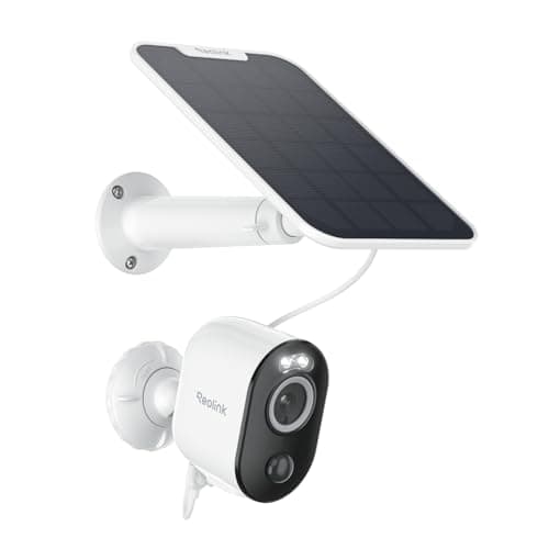 REOLINK Security Cameras Outdoor Wireless WiFi, Argus 3 Pro+Solar Panel with 5MP Color Night Vision, 2.4G/5Ghz WiFi, Non-Stop Solar Powered, Human/Vehicle Detection, Home Hub Compatible