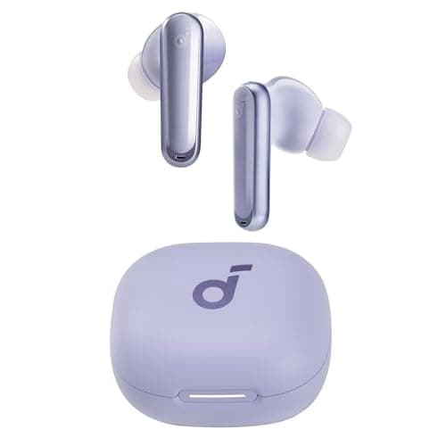 Soundcore P40i by Anker, Noise Cancelling Wireless Earbuds, Adaptive Noise Cancelling to Environments, Heavy Bass, 60H Playtime, 2-in-1 Case and Phone Stand, IPX5, Wireless Charging, Bluetoo