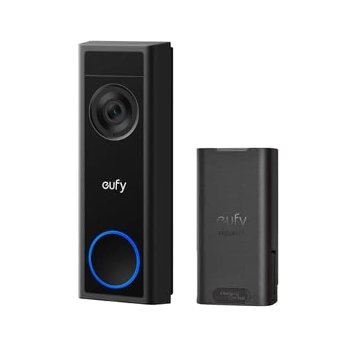 eufy Security Video Doorbell Camera C31,Extra Rechargeable Battery Pack,2K FHD,Dual Power Options,Live Video Call,24/7 Recording,Human and Motion Detection,HomeBase S380 Compatible,No Monthl