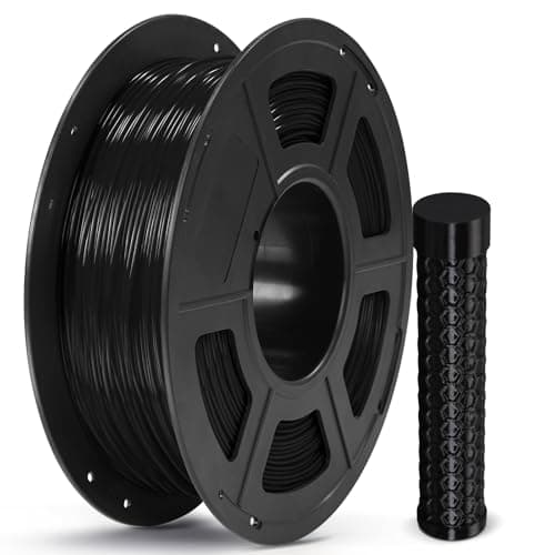 ANYCUBIC TPU Filament 1,75 mm, 95A TPU 3D Drucker Filament, Flexibel und weich, unterstützt Hohe Geschwindigkeit, Intelligente Identifikation, 1KG Schwarz TPU Schwarz