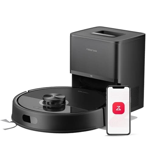 roborock Q7 M5+ Robot Vacuum and Mop, Upgraded from Q5 Max+, Up to 7-9 Weeks Self-Empty, 10000Pa Suction, Dual Anti-Tangle System for Pet Hair & Carpet, PreciSense LiDAR Navigation, App Cont