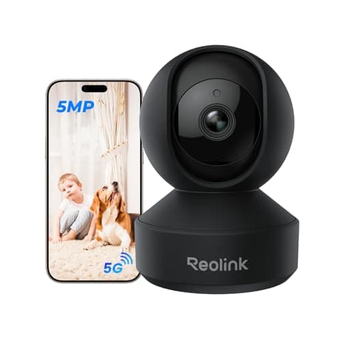 Reolink 3K Überwachungskamera Innen WLAN Schwenkbar, Home und Baby Monitor, Personen-/Haustier-/Baby-Schreierkennung, Auto-Tracking, 2,4/5GHz WiFi IP Kamera Indoor, 5MP IR-Nachtsicht, E1 Pro