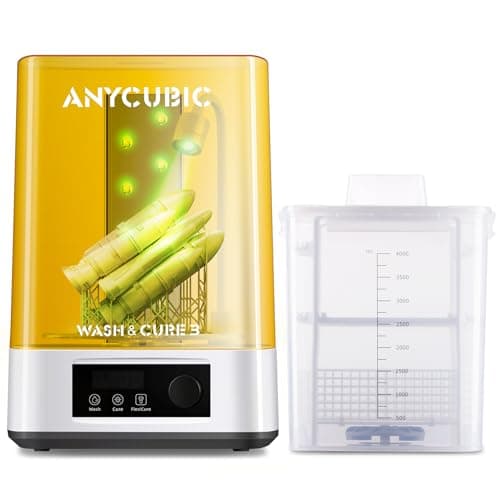 ANYCUBIC Wash and Cure 3, Upgraded Volume 2 in 1 Wash and Cure Station, with Gooseneck Lights, for Mars Anycubic Photon Mono 4 2 Resin 3D Printer, Washing Size of 165 x 100 x180 mm