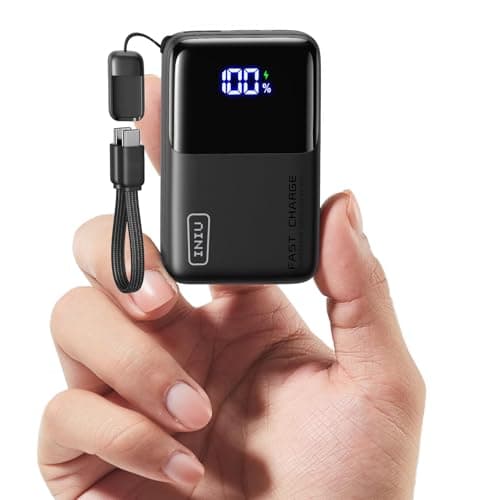 INIU Portable Charger, Ultra Mini 10000mAh 45W Fast Charging Power Bank, USB C Battery Pack with Cable, Flight-Safe Travel Powerbank for iPhone 17 16 15 Pro Max, Samsung S26, Xiaomi 17 Pro,