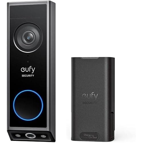 eufy Security Video Doorbell E340 Kit, No Subscription, Dual Cameras, Head-to-Toe View, 2K FHD Doorbell Camera, Two-Way Talk, Delivery Guard, AI Motion Detection, Rechargeable Battery, Built