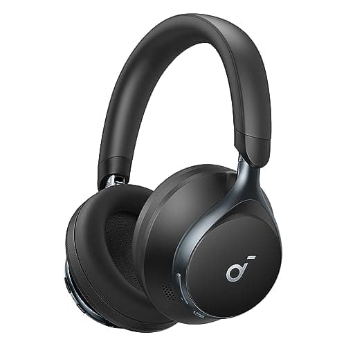 soundcore by Anker, Space One Kabellose Kopfhörer, Adaptives aktives Noise Cancelling, 2X stärkere Stimmunterdrückung, 40h ANC Akkuleistung, App Steuerung,Hi-Res Audio, Leichtes Design, Blue