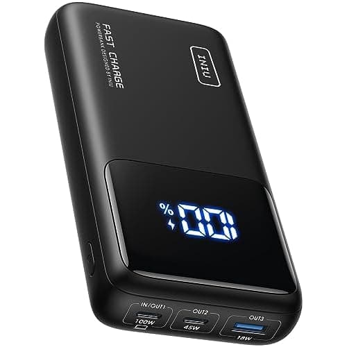INIU Power Bank, 25000mAh 100W USB C Laptop Portable Charger, PD QC Fast Charging 3-Output Battery Pack, Travel Charger for Laptop MacBook iPad Tablet Steam Deck iPhone 17 16 15 14 Pro Samsu