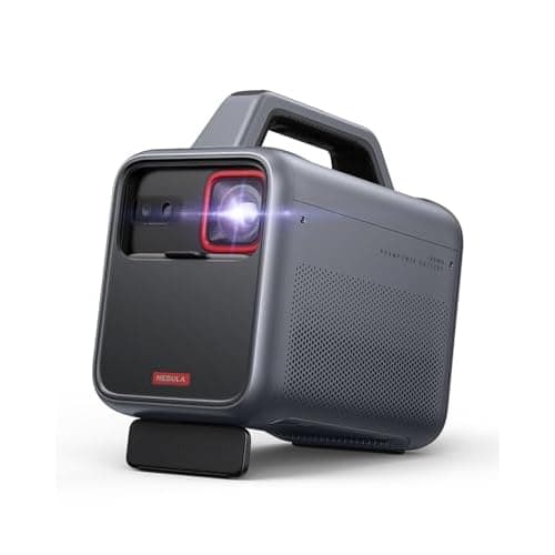 NEBULA Mars 3 Outdoor Portable Projector, 1000 ANSI Lumens, AI-Powered Image, Built-In Battery with 5 Hour Playtime, Android TV, 200 Inch Home Theater, for Backyard, Office and Business, and