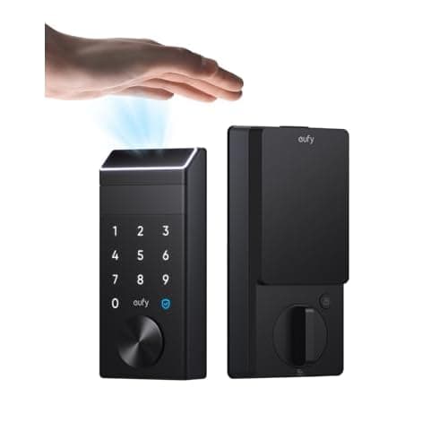 eufy Security Smart Lock FamiLock E34 with Palm Vein Recognition, Keyless Entry Door Lock for Front Door, Wi-Fi Keypad Deadbolt, ANSI/BHMA Grade 1, Auto Lock, IP65 Waterproof, No Monthly Fee