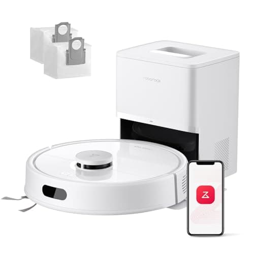 roborock Q7 L5+ Set Saugroboter mit Automatischer Staubentleerung, Dual Anti-Tangle System, 8.000 Pa Saugkraft, Elektronischer Wassertank, LiDAR-Navigation, Ideal für Teppiche und Tierhaar(W