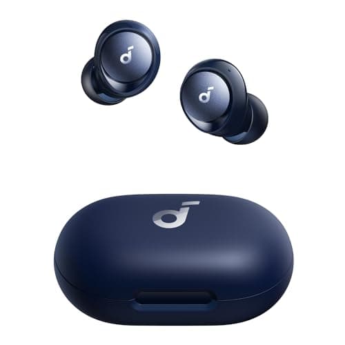 soundcore by Anker Space A40 Auto-Adjustable Active Noise Cancelling Wireless Earbuds, Reduce Noise by Up to 98%, 50H Playtime, Hi-Res Sound, Comfortable Fit, App Customization, Wireless Cha