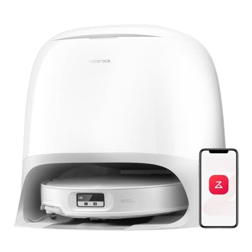 roborock Qrevo CurvX Robot Vacuum and Mop, 22,000Pa Suction, 3.14’’ Ultra Slim, Zero-Tangling Design, Reactive AI Obstacle Recognition, AdaptiLift Chassis, Auto Hot Water Mop Washing & Dryin