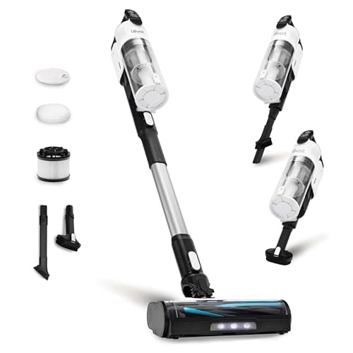 LEVOIT Cordless Vacuum Cleaner, Stick Vac with Tangle-Resistant Design, Up to 50 Minutes, Powerful Suction, Rechargeable, Lightweight, and Versatile for Carpet, Hard Floor, Pet Hair, LVAC-20
