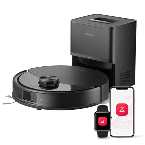 roborock Q10 S5+ Robot Vacuum Cleaner with Mop, 10,000Pa Suction, Self-Emptying, Anti-Tangle, LiDAR Navigation, Sonic Mopping & Auto-Lifting Mop, Smart Obstacle Avoidance, Ideal for Pet Hair