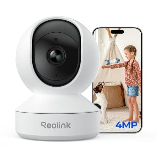 REOLINK 4MP 2K Indoor Camera E1, Plug-in Wireless WiFi 6 Security Camera, 360 Degree Pet Camera with Phone app, Baby Monitor with Person/Pet/Cry Detection, Night Vision, 2-Way Talk, Local St